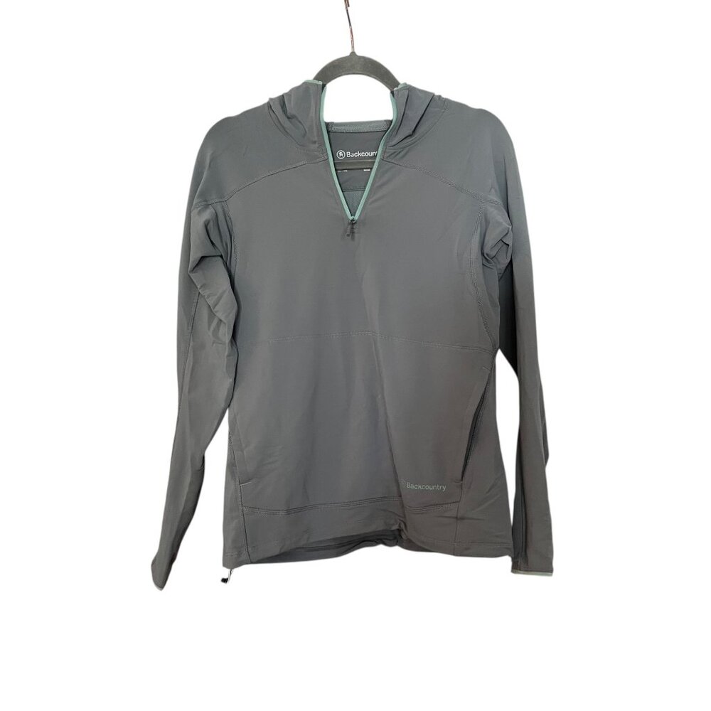 Backcountry Women’s Quarter Zip Pullover Hooded Sweatshirt Size Small